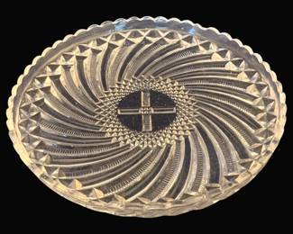 786 - Crystal Platter - 10.5" Round