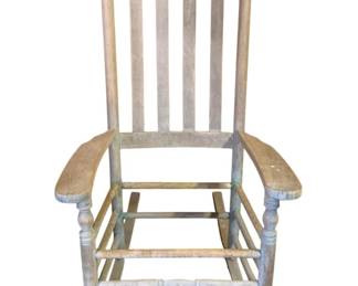 3153 - Wood Porch Rocker - As Is/No Seat - 25 x 28 x 48
