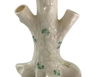 625 - Belleek Tree Trunk Vase - 14 x 2