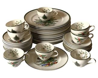 269 - 51pc Cuthbertson Christmas Tree China Set
