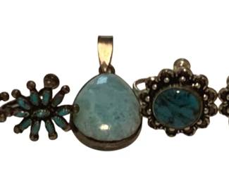 35 - Lot of Sterling & Turquoise Jewelry