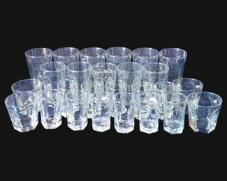 367 - 26 Assorted Glasses - 3.5", 4", 5", 6" Tall