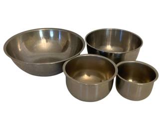 947 - 4 Metal Mixing Bowls