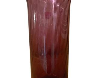 889 - Blenko Amethyst Vase - 9.5" Tall