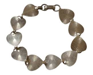 356 - Vintage Link Charm Bracelet - 7" Long