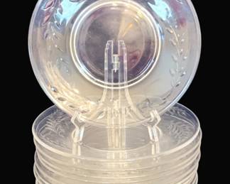 719 - 12 Glass Plates - 8" Round