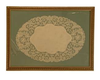 6 - Framed Lace Doily