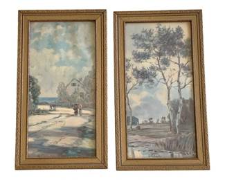 2016 - 2 Framed Prints - 13.5 x 8