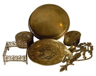 454 - Lot of Assorted Brass Items