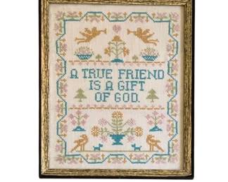 2003 - Framed Needlepoint - 12 x 15