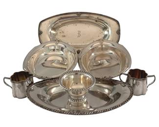 506 - Lot of Silver Plated Platters & More