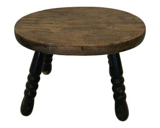 856 - Wood Stool - 12 x 8 x 9