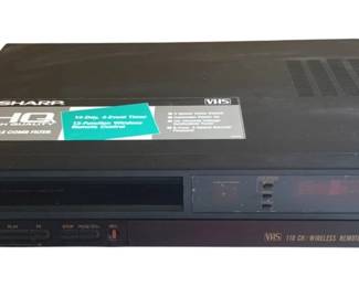 3062 - Sharp VCR No Remote (Description): Used as is electric/electronic/mechanical  item. No guarantee all components, untested.