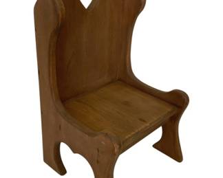 857 - Child's Wooden Chair - 18 x 9 x 10