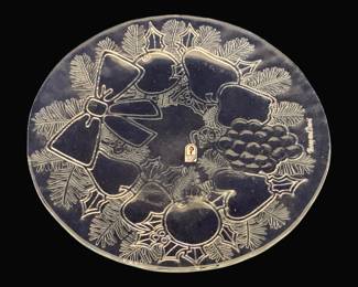 787 - Pilgrim Glass Platter - 12 3/4" Round