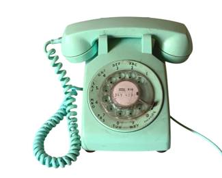 298 - Vintage Bell Rotary Phone - 9 x 9 x 5 (Description): As Is/Cracked Used as-is electric/electronic/mechanical  item - no guarantee all components, untested.