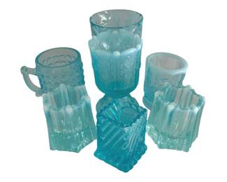 659 - Lot of Assorted Blue Glass Items