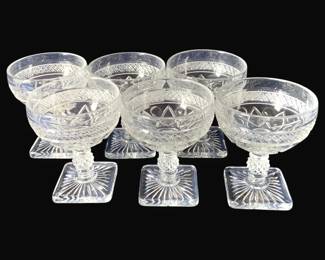 411 - 6 Imperial Cape Cod Champagnes (Description): 4.5" Tall