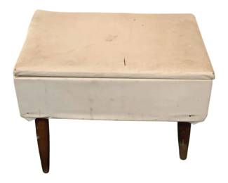 3112 - Vintage Storage Stool - 17.5 x 12 x 12