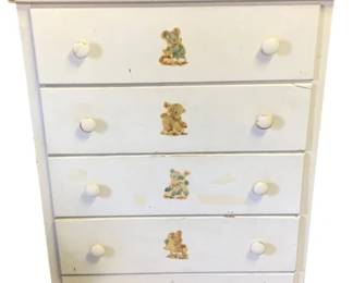 3158 - 4 Drawer Painted Dresser - 32 x 16 x 41