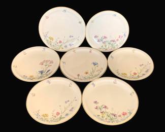 738 - 7 Franconia Plates - 8" Round