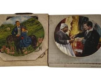 588 - 2 Gone with the Wind Plates - 8.5" Round