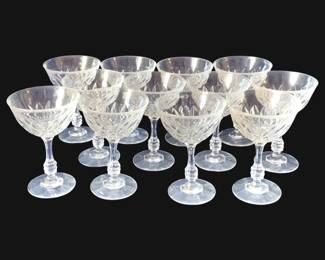 363 - 12 Glass Sherbets - 6" Tall
