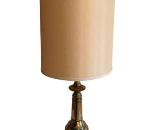 139 - Brass Lamp - 32.5" Tall (Description): Used as-is electric/electronic/mechanical  item - no guarantee all components, untested.
