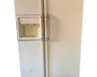 3024 - GE Profile Refrigerator - 35 x 32 x 67 (Description): Used as is electric/electronic/mechanical  item. No guarantee all components, untested.
