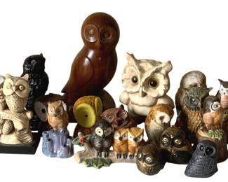 228 - Lot of Assorted Owl Figurines