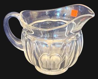 673 - Colonial Glass Pitcher - 6" Tall