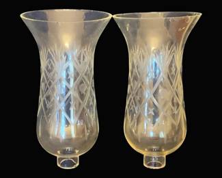 690 - Pair Wheel Cut Hurricanes - 12" Tall