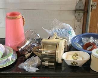 929 - Shelf Lot of Assorted Items - Child's Plates, Soap (Description): Dishes & More