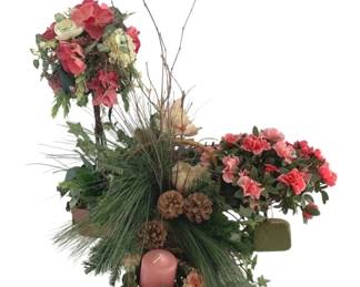 507 - Lot of Faux Flower Arrangements