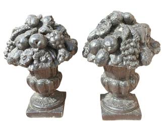 501 - Pair Concrete Statues - 22 x 15