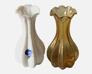 199 - 2 Imperial Glass Vases - 5" Tall