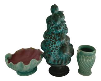 605 - 3 Vintage  Pottery Items