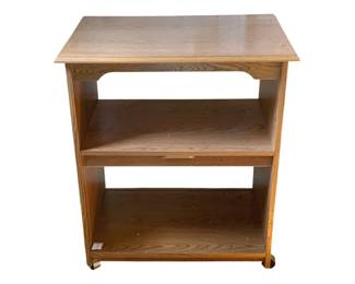 373 - Rolling Microwave Stand - 26 x 17 x 32