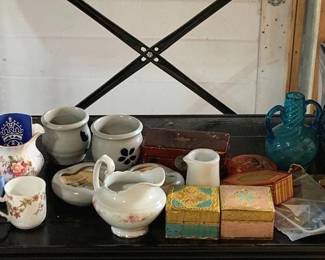 928 - Shelf Lot of Assorted Items - Decor Jars & More