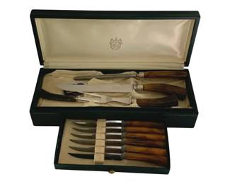613 - Sheffield Carving Set in Box - 16 x 6 x 3