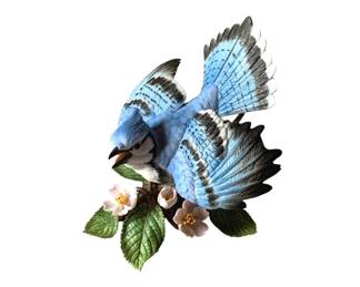 176 - Lenox Porcelain Blue Jay Figure - 5 x 4 x 5