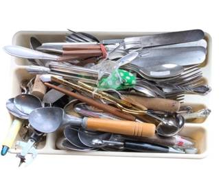 246 - Tray of Kitchen Utensils