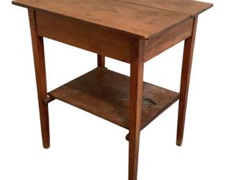 3016 - Wood Side Table - 22.5 x 27 x 30