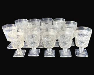 399 - 14 Imperial Cape Cod Goblets (Description): 5.5" Tall
