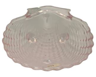 992 - Viking Glass Seashell Dish - 5 x 6
