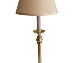 137 - Brass Lamp - 29" Tall (Description): Used as-is electric/electronic/mechanical  item - no guarantee all components, untested.