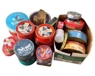 976 - Lot of Assorted Metal Tins/Containers