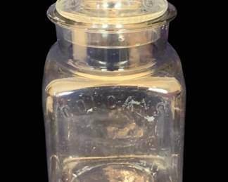 1042 - Colcans Glass Store Jar - 12" Tall