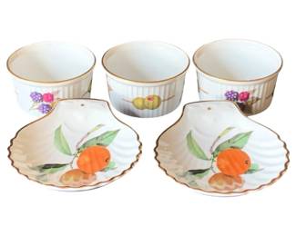 381 - 5 Evesham Royal Worcester Dishes