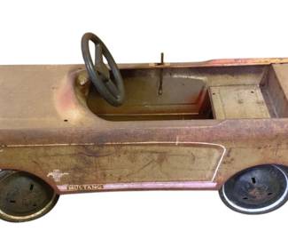 3162 - Junior Ford Mustang Pedal Car - 38 x 14 x 17